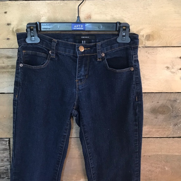 Forever 21  Skinny Blue Jeans - Picture 3 of 7